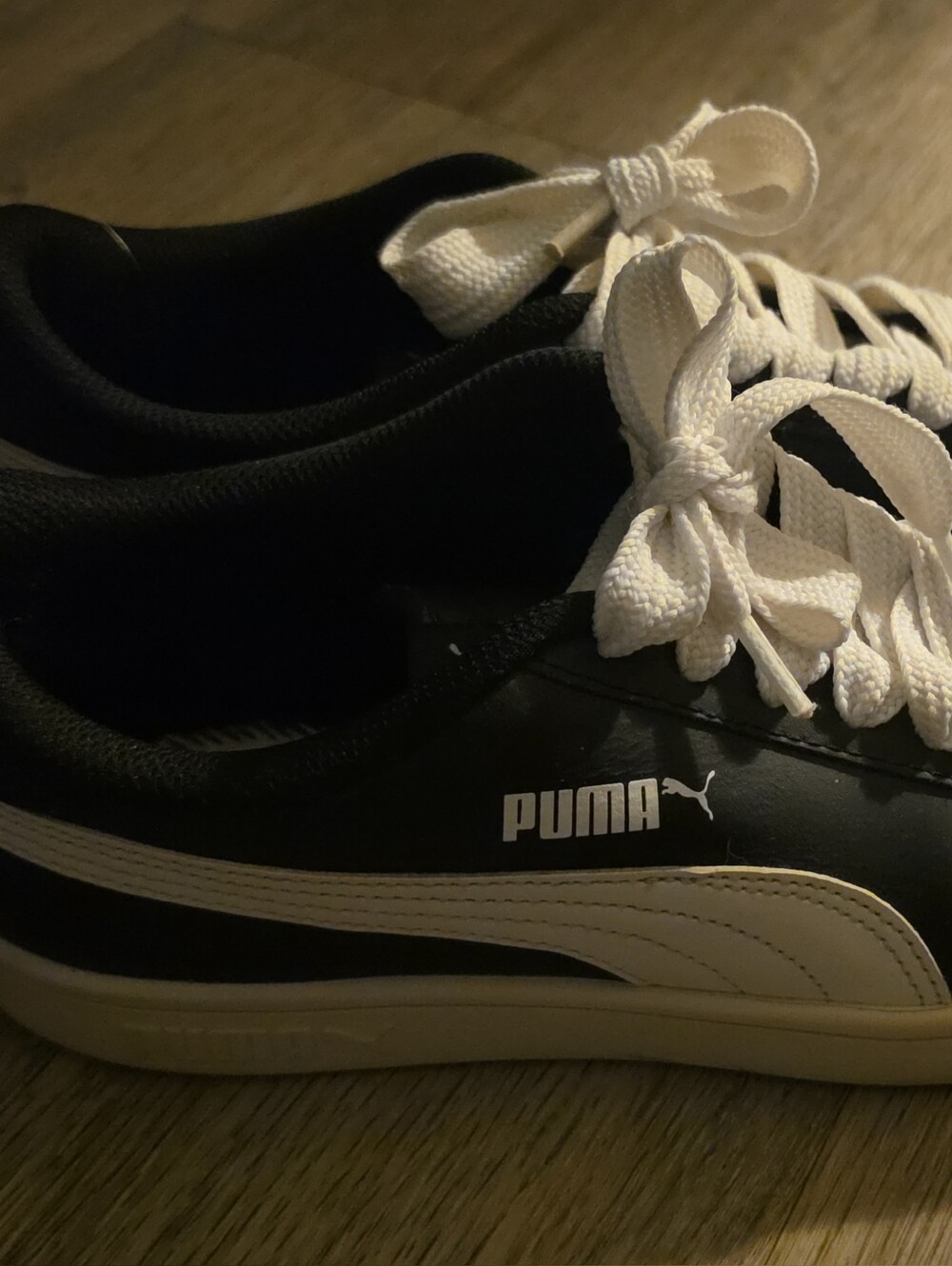 Puma Black and White Classic Low-Top Sneakers